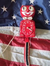 Horloge chat usa vintage Kit