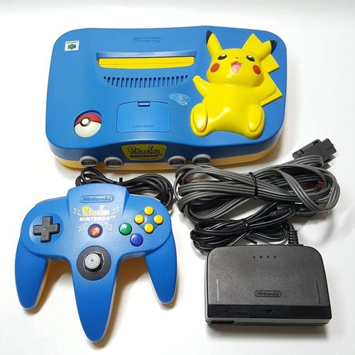 N64 pikachu bleu jaune - bleu, &