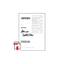 1975 Ferrari Dino 246 GT workshop manual 71/75 PDF (it) (istruzioni per le ripar