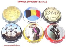 Série de 6 Capsules de champagne NOWACK LAYOUR  N°12 au 12.e