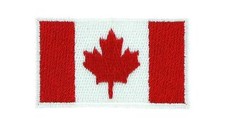 Lot de 5/10/25/50 Patch écusson brodé Drapeau  CANADA CANADIEN 3x5 Thermocollant