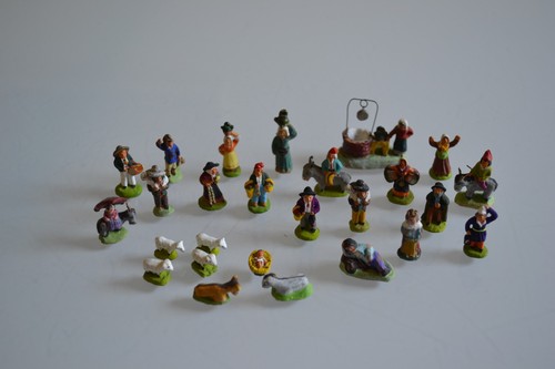 Lot anciens santons puces - lot,