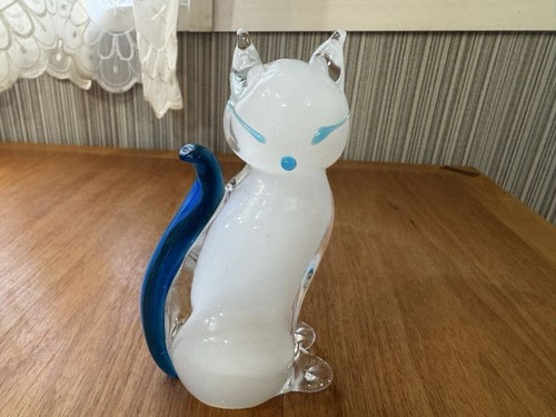 Figurine chat verre - figurine,