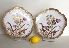 Rare Ancienne Paire D Assiette