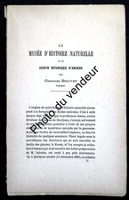 Bouvet 1886. Le musée d'histoire naturelle et le jardin botanique d'Angers