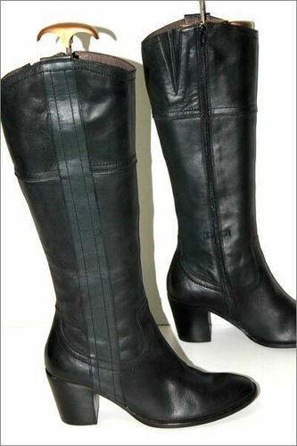 Mam zelle bottes cuir - cuir, noir