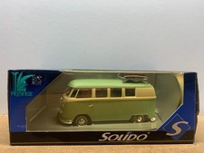 SOLIDO MODIFIÉ VOLKSWAGEN VERT/BLANC COMBI 1/18 EN BOITE gé A10