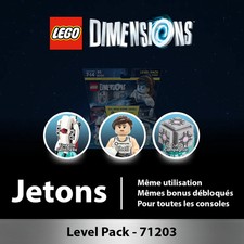 Lot jetons • Lego Dimensions • PORTAL 2 • Chell Tourelle Cube Compagnon 71203