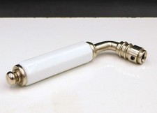 ▨6X6mm Poignée Béquille de Porte en porcelaine blanche facettée,  Handle Door