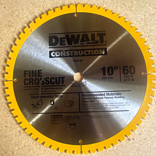 Dewalt 10in 60t carbide - dewalt,