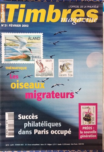 Timbres magazine oiseaux - magazine,
