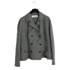 Christian Dior by Galliano 2009 Veste FR46 Black White Wool Bar Jacket UK18 US14