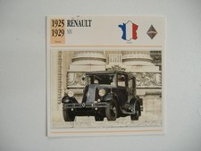 fiche auto RENAULT NN 1925/29