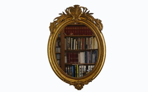Miroir oval xixème - xixème, siècle