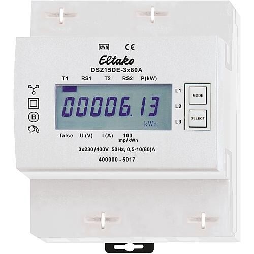 Compteur électrique triphasé