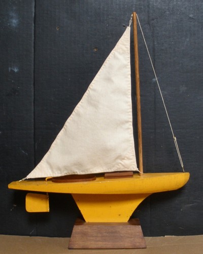Vintage 1950 pond yacht sail - vintage, 1950's