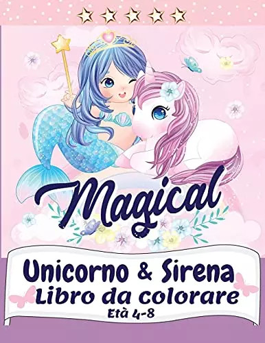 Unicorno sirena libro da - unicorno,