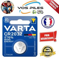 Pile bouton VARTA Lithium 3V Blister CR2032 DL2032 BR2032 ECR2032 EL2032 230 mAh