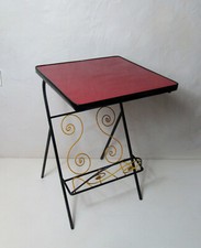 table d'appoint meuble à platine vinyle disques LP 33 tours vintage