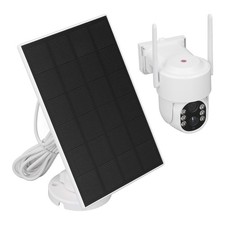 Outdoor Solar Security Camera Wireless 360 Deg View PIR Motion Detection 2 W NEW