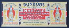 Grande ancienne étiquette BONBONS MANTALO Raissac REVEL TALENCIA Bordeaux label