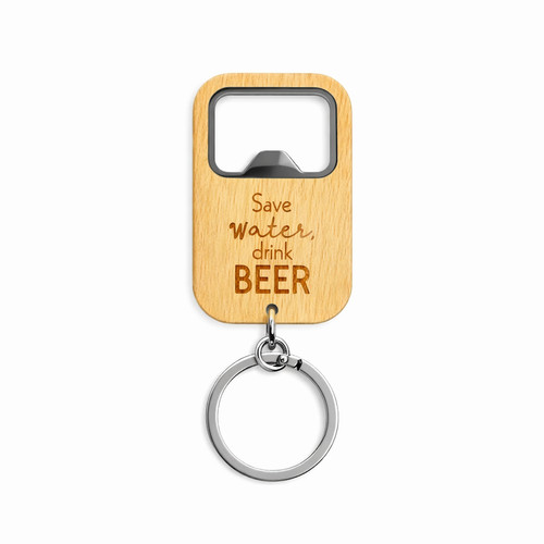 Porte clés décapsuleur - décapsuleur, bois