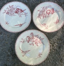 Série de 3 Assiette Plate