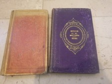 1840.lot 2 livres.la mer et les poissons (histoire naturelle.cartonnage).