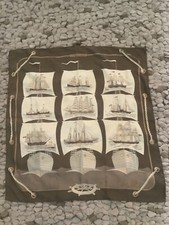 Vintage Foulard Carré Hermès Grand Large en soie Bateau Authentique