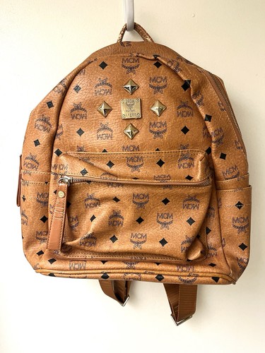 Mcm stark backpack - backpack, studded
