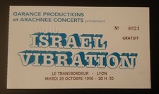 ticket billet used stub place concert reggae ISRAEL VIBRATION 1996 Lyon FRANCE