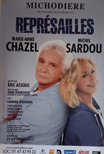 MICHEL SARDOU - Théâtre - Représailles - AFFICHE / POSTER ( 2015 )