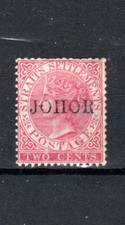 Malaisie - Johore 1888 2C Rose