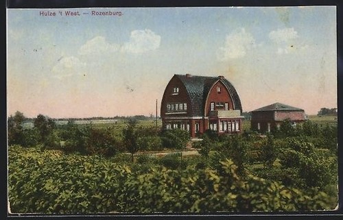 Carte postale rozenburg - carte, huize