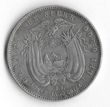 EQUATEUR  1 SUCRE  ARGENT  1888