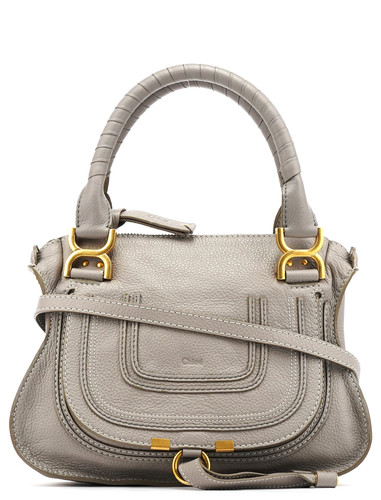 Grey leather marcie way bag - leather,
