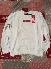 Sweat blanc Supreme – Taille L – Homme – Neuf avec étiquette