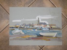  Marine, aquarelle époque