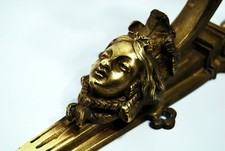 RARE APPLIQUE XIXe bronze ciselé époque NAPOLEON III style Louis XVI belle tête