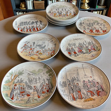 Lot de 12 assiettes anciennes