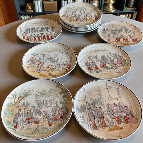 Lot assiettes anciennes - de,