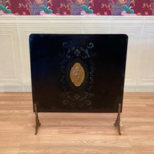 PARE FEU DE CHEMINÉE MÉTAL ET D'ÉPOQUE.