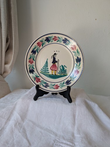Quimper assiette ancienne - assiette,