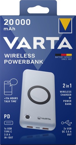 Varta 20000mah chargeur sans - 20000mah,