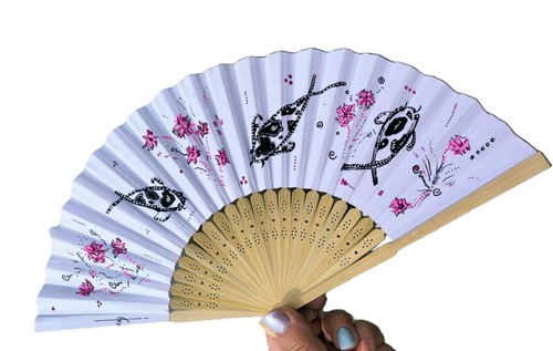 éventail abstrait japon - ,