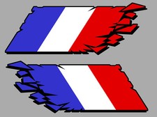 2 X DRAPEAU CASSE FRANCE