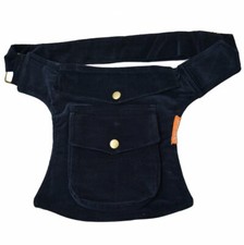 Sac Banane en Doux Velours avec de Nombreux Compartiments Divers Couleurs