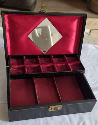 Ancien grand coffret bijoux - grand,