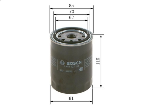 Filtre huile pour - pour, bosch