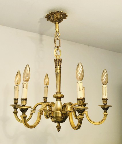 Lustre louis xvi - louis, bronze